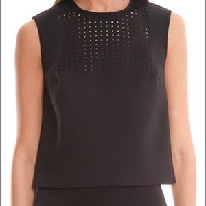 Clover Canyon Laser Cut Out Neoprene Crop Top